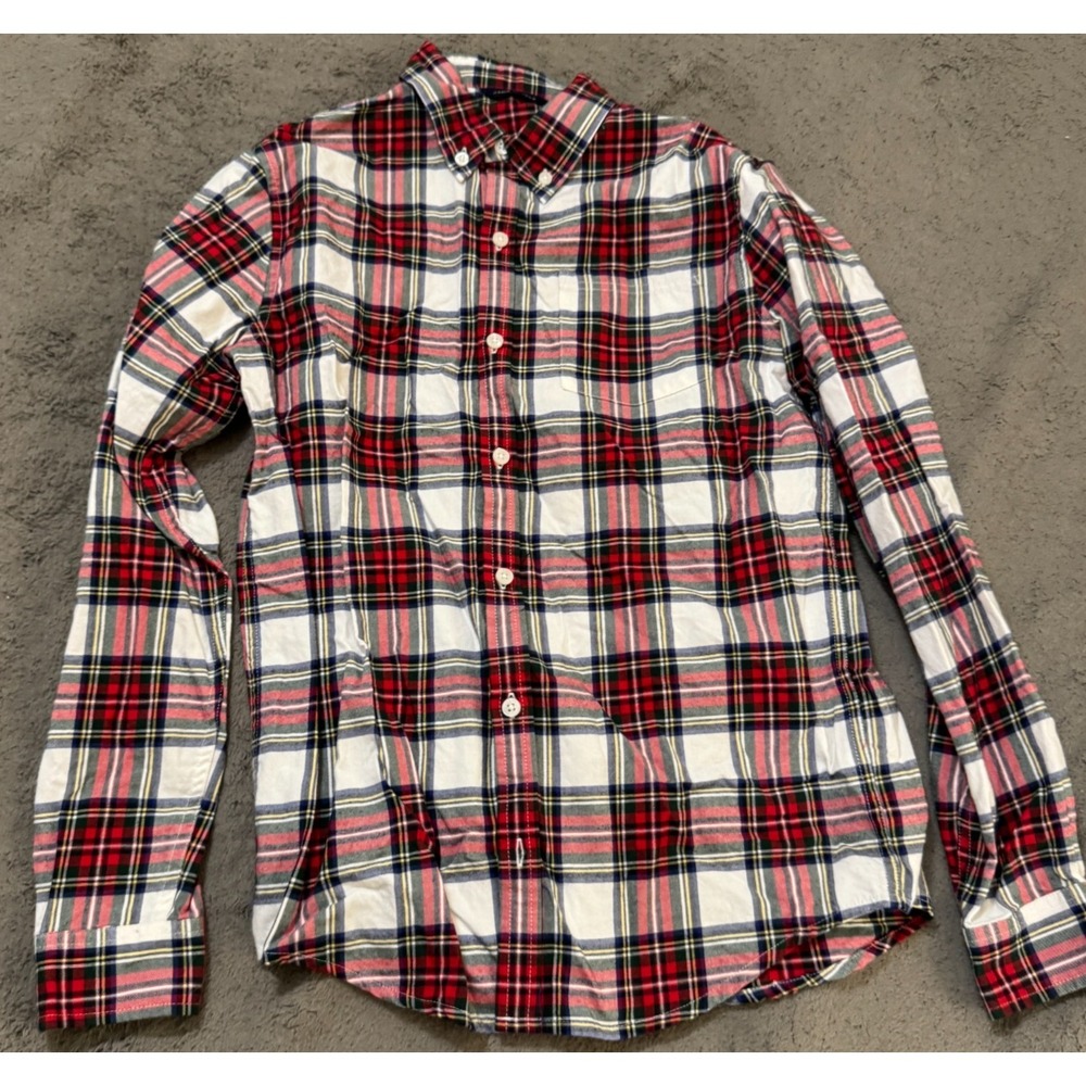 Janie and Jack Shirt Boys 18 Tartan Plaid Button Down Long Sleeve Christmas